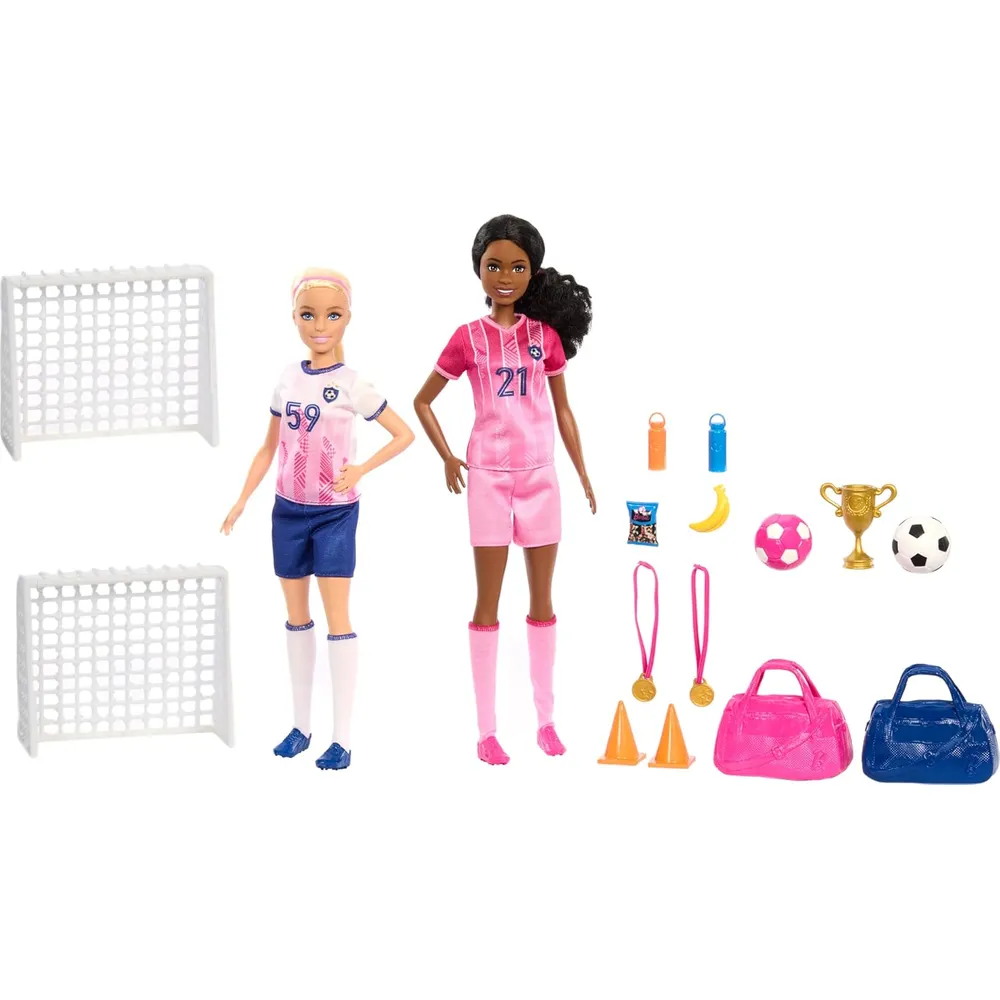 BARBIE SET FÚTBOL BROOKLYN CON ACCESORIOS