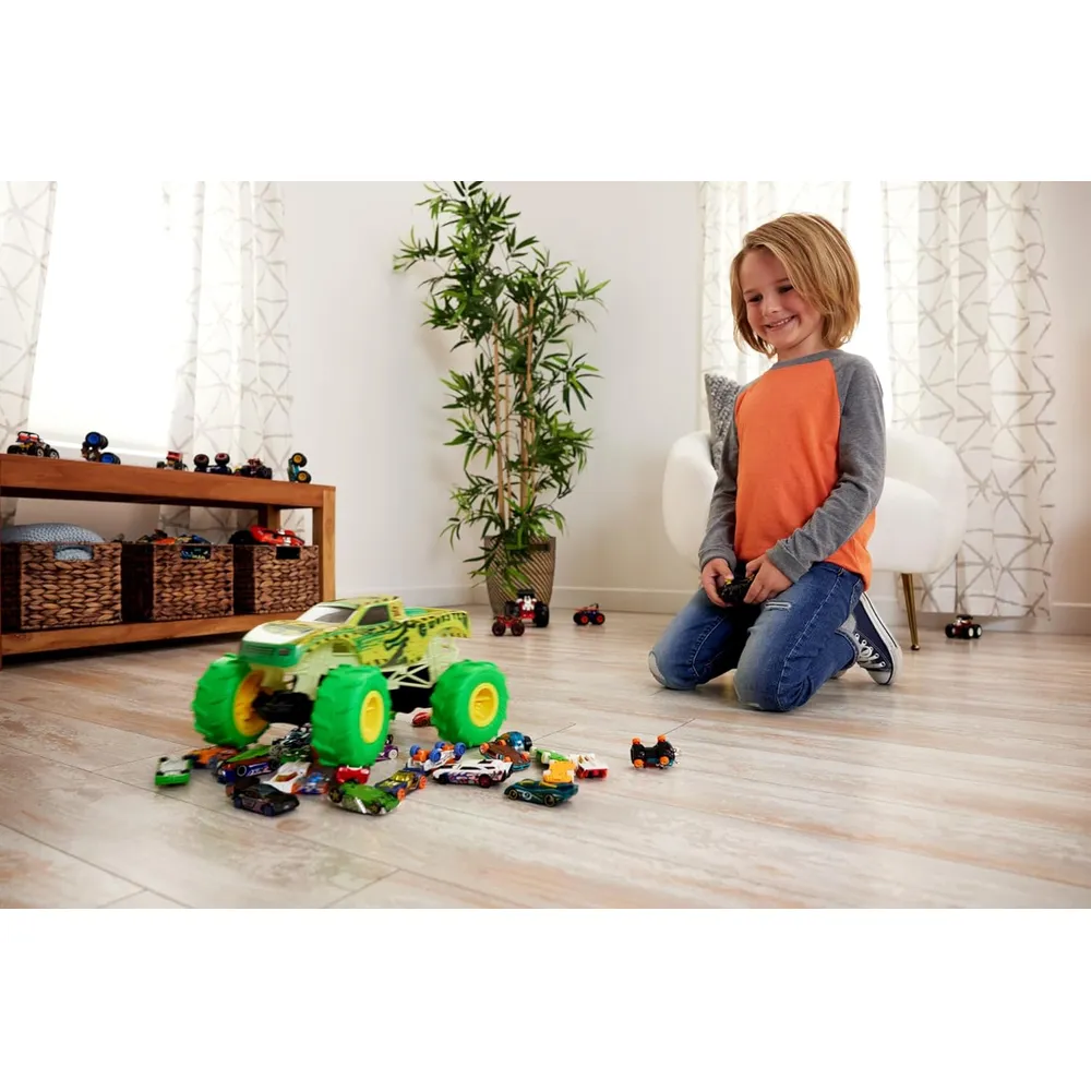 HOT WHEELS AUTO RC MONSTER TRUCKS | VERDE