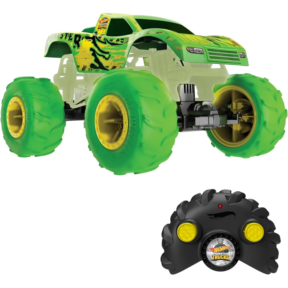 HOT WHEELS AUTO RC MONSTER TRUCKS | VERDE