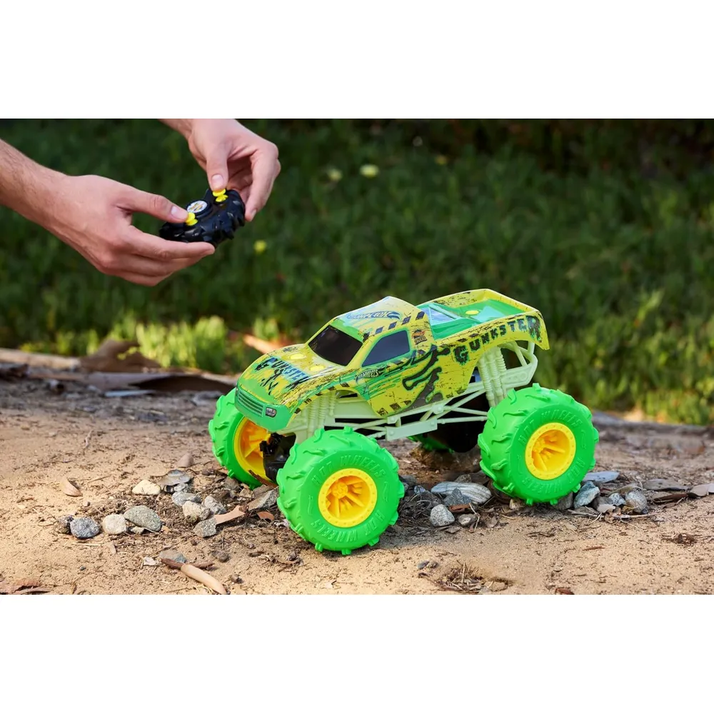 HOT WHEELS AUTO RC MONSTER TRUCKS | VERDE