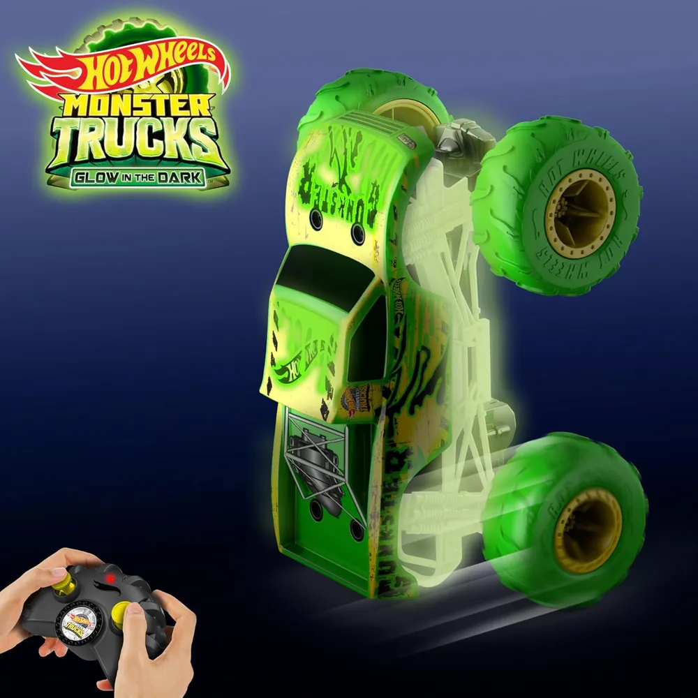 HOT WHEELS AUTO RC MONSTER TRUCKS | VERDE