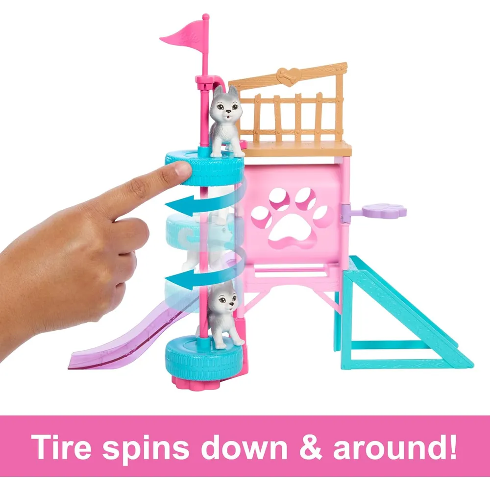 BARBIE STACIE RESCATE DE CACHORROS CON ACCESORIOS
