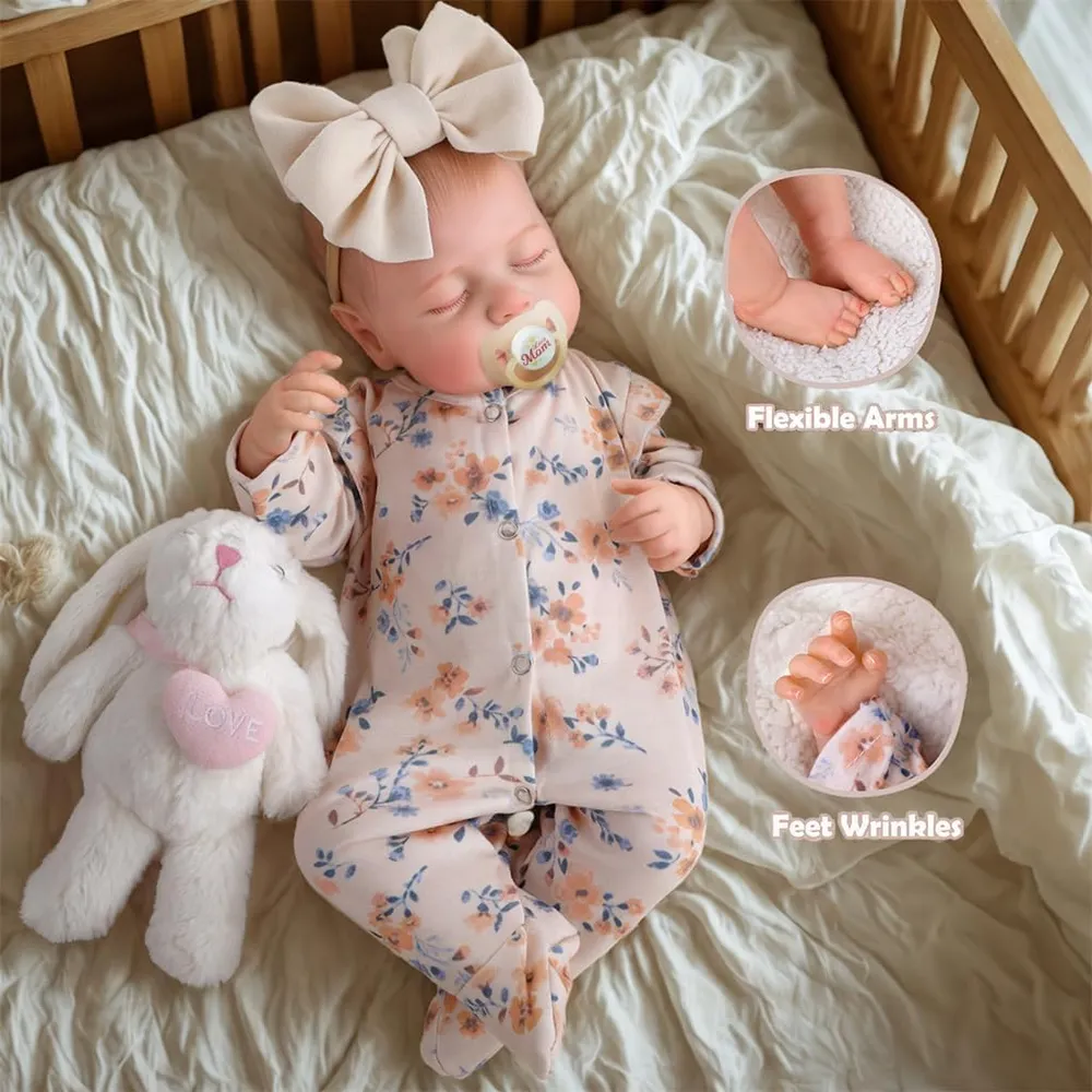 BABESIDE DARA muñeca bebé Realista 20"/51 cm con accesorios