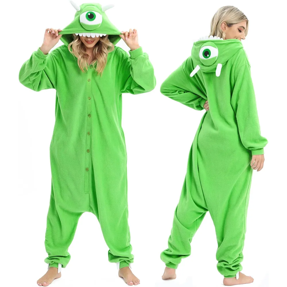 Disney | Disfraz Pijama temático para niños y adultos de Mike Wazowski