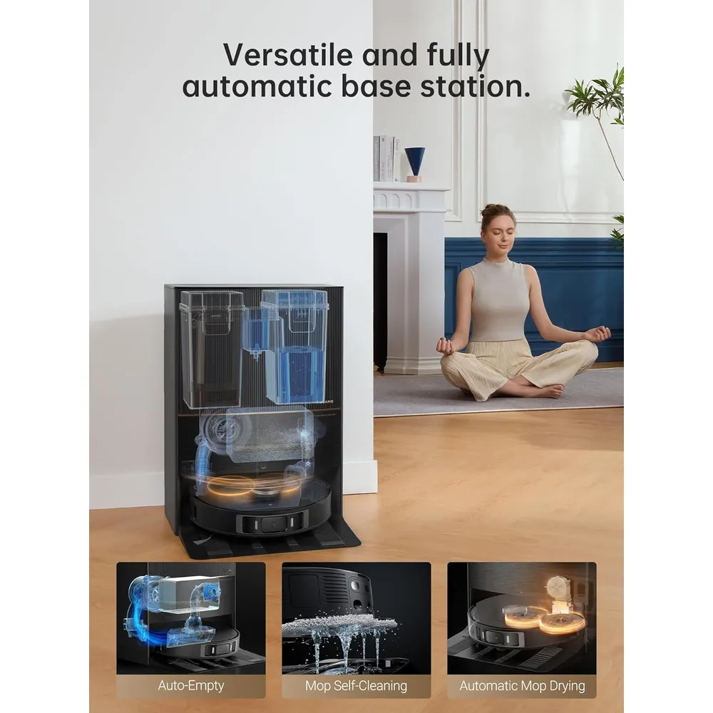 Dreame L20 Ultra robot aspirador y friegasuelos con mopa elevable | Negro