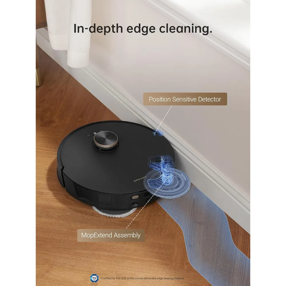 Dreame L20 Ultra robot aspirador y friegasuelos con mopa elevable | Negro