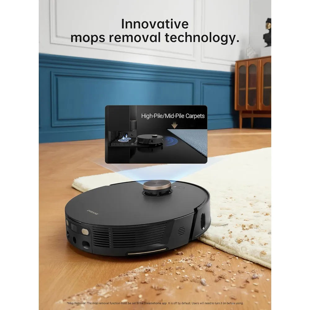 Dreame L20 Ultra robot aspirador y friegasuelos con mopa elevable | Negro