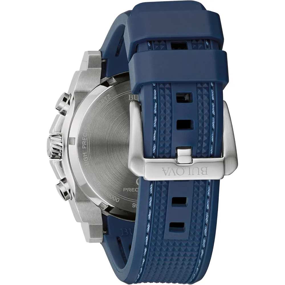 Bulova reloj Icon hombre cronógrafo cuarzo alta precisión cristal curvado | Azul