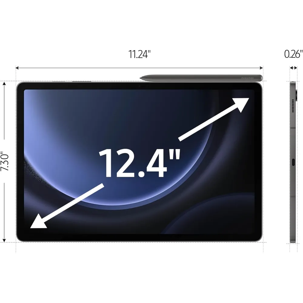 b0ccc1z9zf_1_webp.webp TABLET SAMSUNG GALAXY TAB S9 FE+ 12.4" 256GB (WIFI) + S PEN