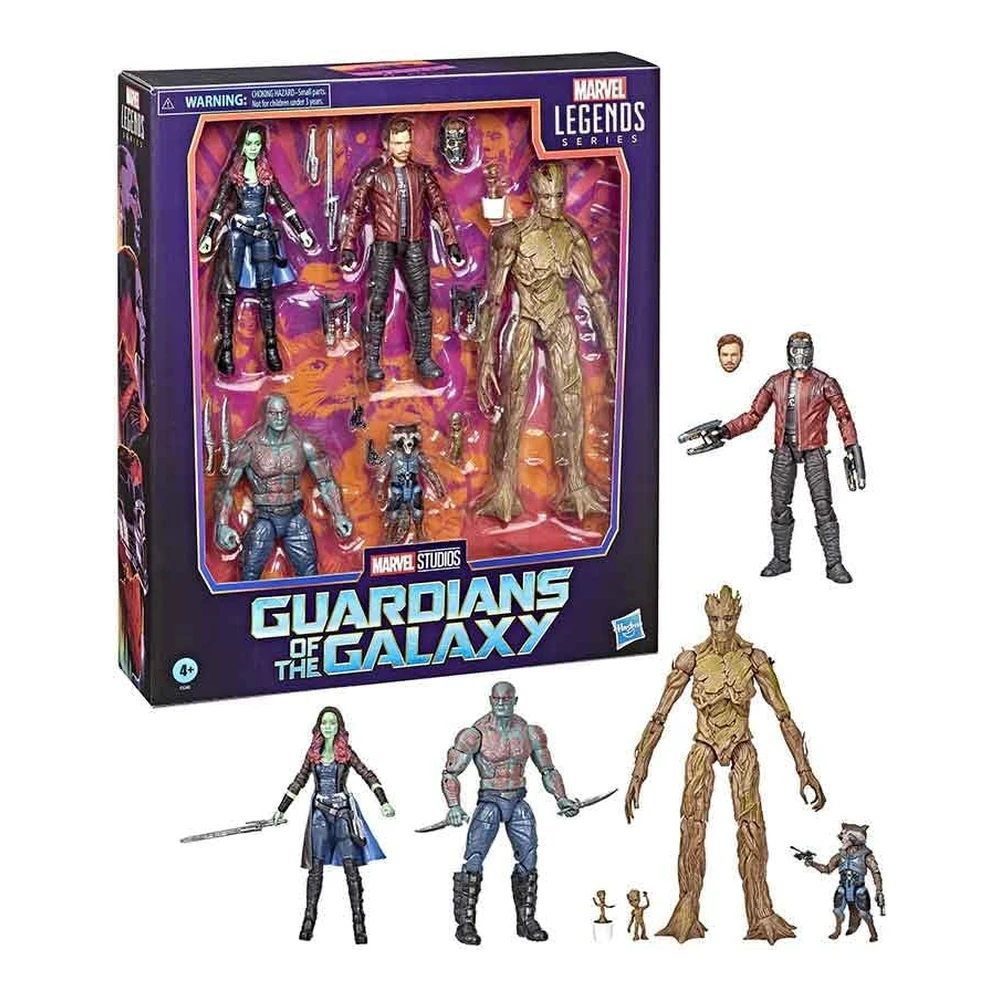 Marvel Legends Guardianes de La Galaxia - Juego de Figuras de Acción de 6" - Paquete Múltiple de Guardianes