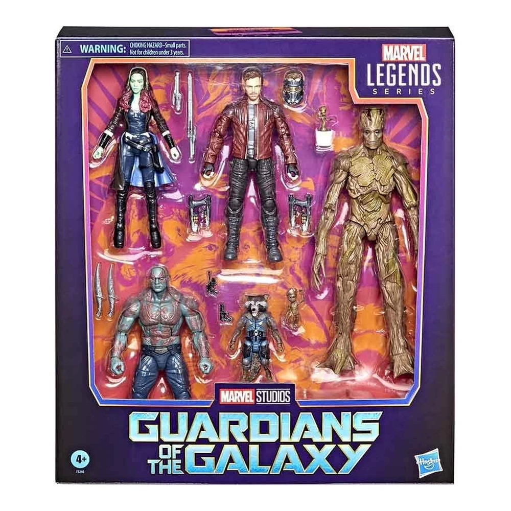 Marvel Legends Guardianes de La Galaxia - Juego de Figuras de Acción de 6" - Paquete Múltiple de Guardianes
