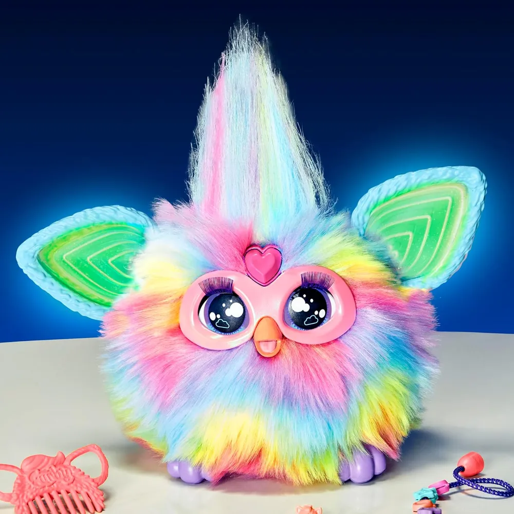 Furby Interactivo con 15 Accesorios | Tie Dye