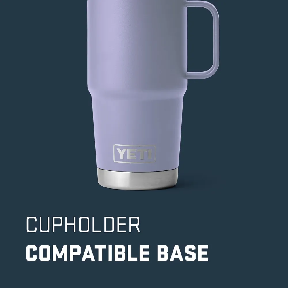 YETI Rambler Vaso de 20 oz de acero inoxidable y tapa Stronghold color lila