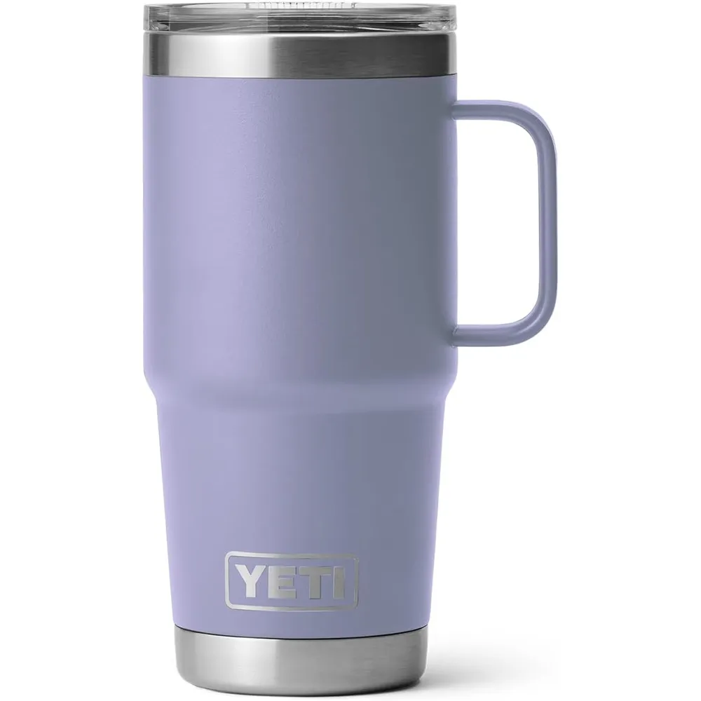 YETI Rambler Vaso de 20 oz de acero inoxidable y tapa Stronghold color lila