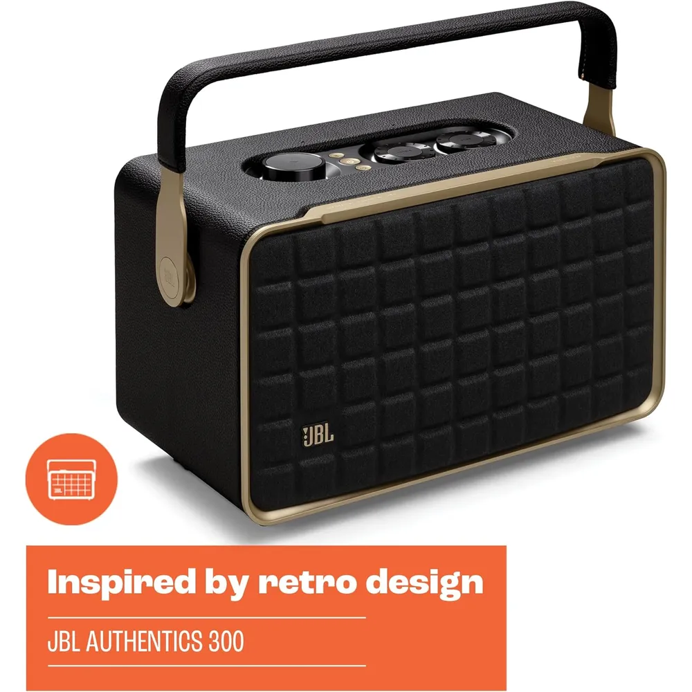 JBL Authentics 300 Altavoz Bluetooth | Negro/Dorado