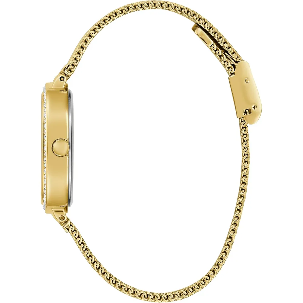 b0ccpdk574_1_webp.webp GUESS Reloj de pulsera cuadrado redondeado | Oro - Verde