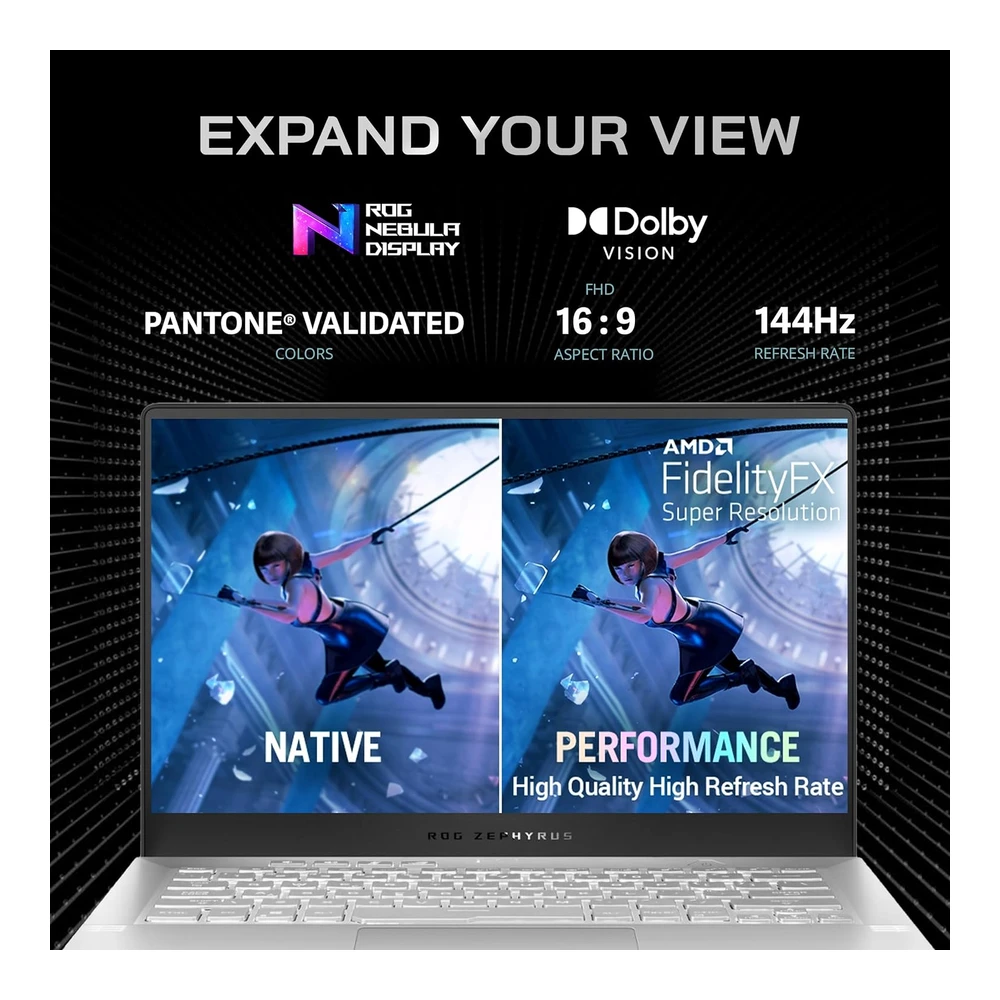 Asus 2022 Rog Zephyrus G14 14' Fhd 144hz Laptop Gaming Amd Ryzen 7-5800hs Nvidia Geforce Rtx 3060 6g 16gb RAM 1tb Pcie SSD Blanco | Blanco