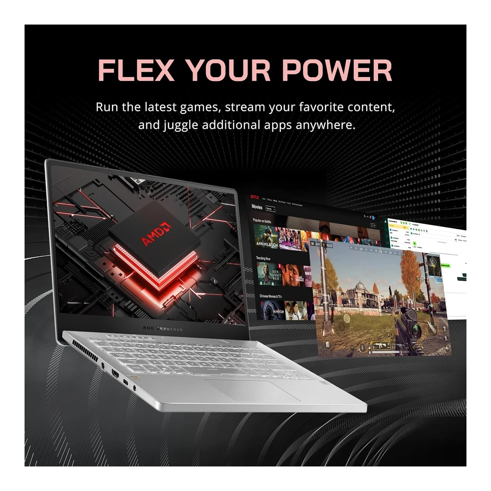Asus 2022 Rog Zephyrus G14 14' Fhd 144hz Laptop Gaming Amd Ryzen 7-5800hs Nvidia Geforce Rtx 3060 6g 16gb RAM 1tb Pcie SSD Blanco | Blanco
