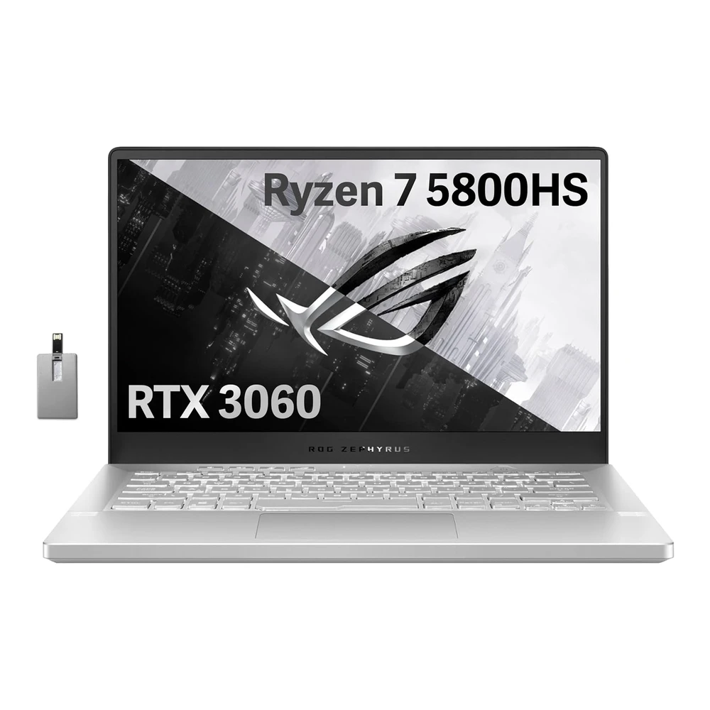 Asus 2022 Rog Zephyrus G14 14' Fhd 144hz Laptop Gaming Amd Ryzen 7-5800hs Nvidia Geforce Rtx 3060 6g 16gb RAM 1tb Pcie SSD Blanco | Blanco