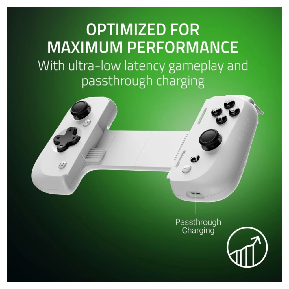 CONTROLADOR RAZER KISHI V2 JUEGOS MÓVIL IPHONE SERIE XBOX | BLANCO