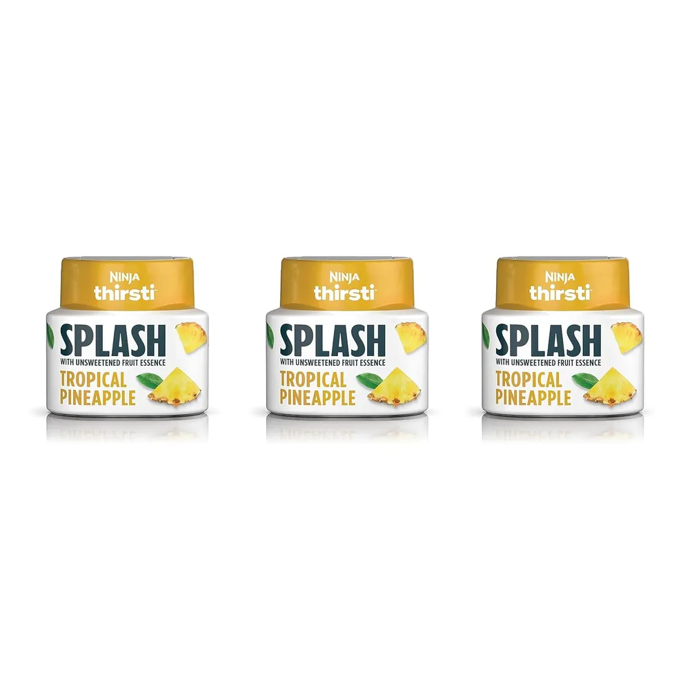 NINJA THIRSTI GOTAS SPLASH PIÑA TROPICAL SIN AZÚCAR 20 BEBIDAS 355 ML |PACK X3