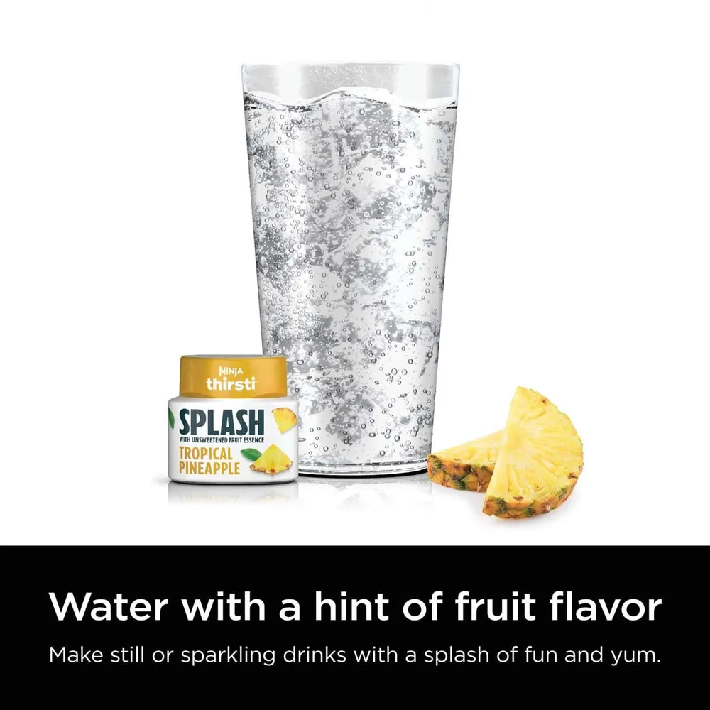 NINJA THIRSTI GOTAS SPLASH PIÑA TROPICAL SIN AZÚCAR 20 BEBIDAS 355 ML |PACK X3