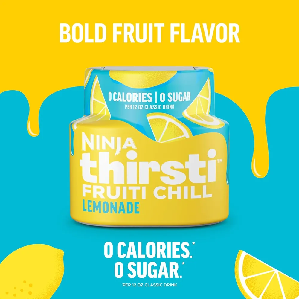 NINJA THIRSTI GOTAS FRUITI CHILL LIMONADA 17 BEBIDAS 355 ML |PACK X3
