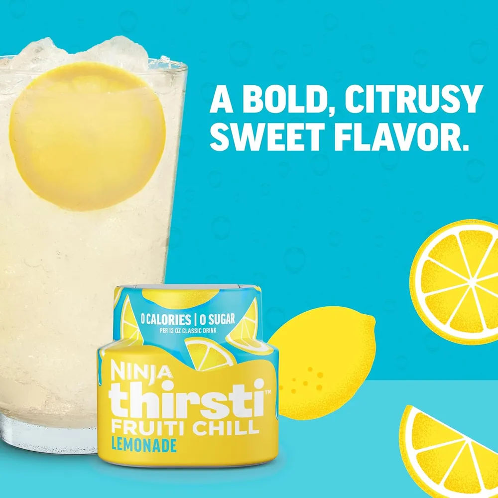 NINJA THIRSTI GOTAS FRUITI CHILL LIMONADA 17 BEBIDAS 355 ML |PACK X3