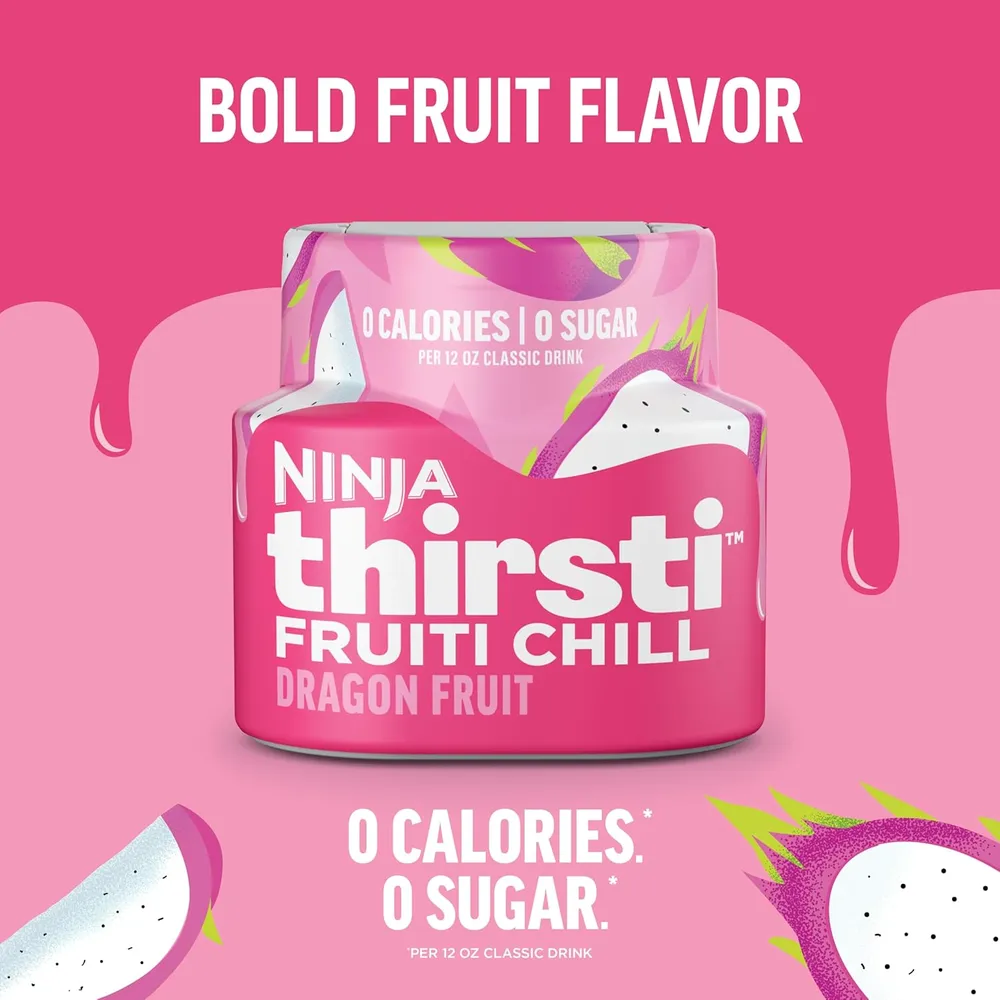 NINJA THIRSTI GOTAS FRUITI CHILL DRAGON FRUIT 17 BEBIDAS 355 ML |PACK X3