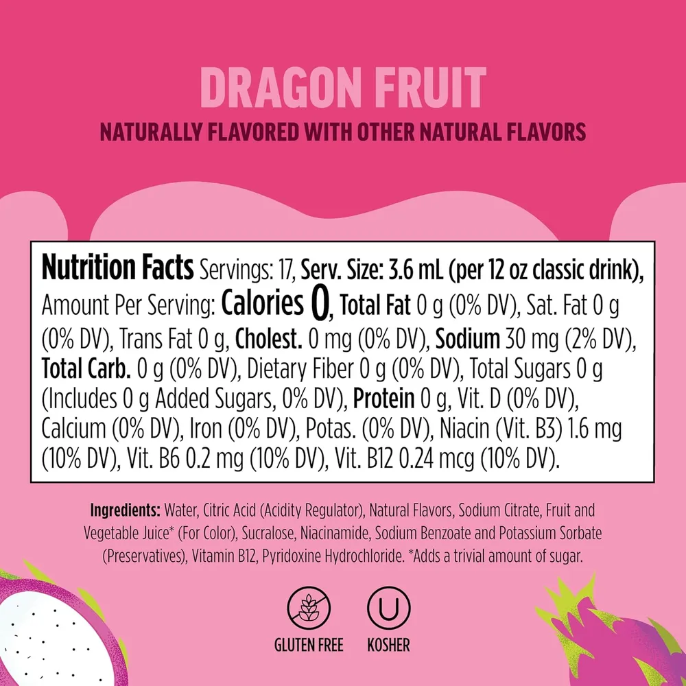 NINJA THIRSTI GOTAS FRUITI CHILL DRAGON FRUIT 17 BEBIDAS 355 ML |PACK X3