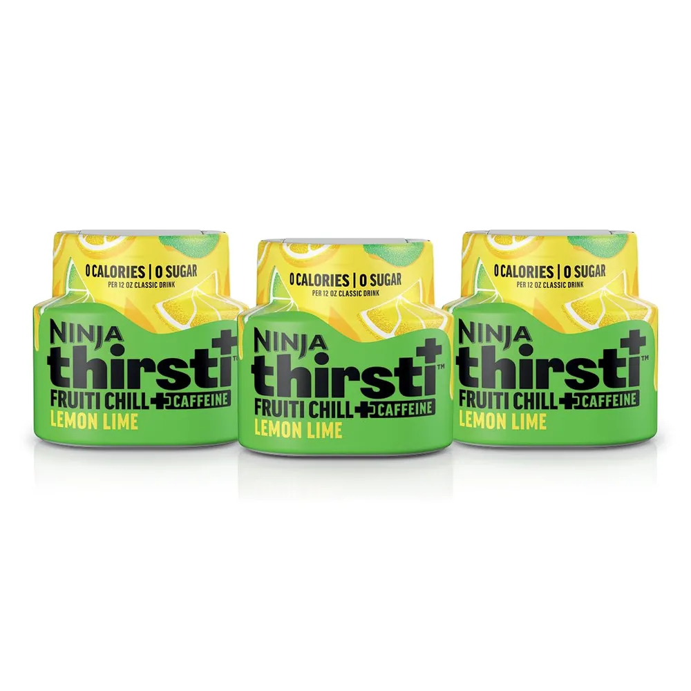 NINJA THIRSTI GOTAS FRUITI CHILL+ LIMÓN Y LIMA 17 BEBIDAS 355 ML |PACK X3