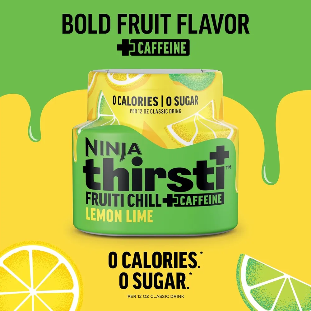 NINJA THIRSTI GOTAS FRUITI CHILL+ LIMÓN Y LIMA 17 BEBIDAS 355 ML |PACK X3