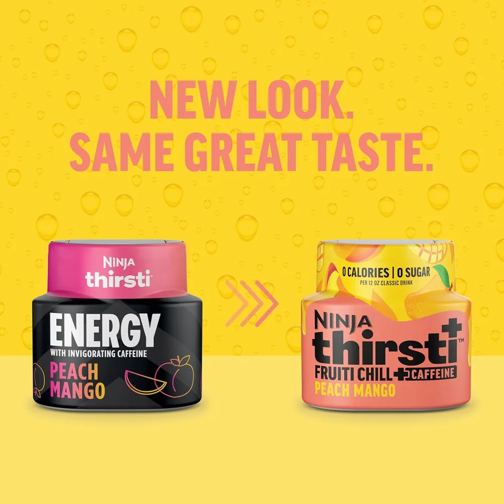 NINJA THIRSTI GOTAS FRUITI CHILL+ MELOCOTÓN Y MANGO 17 BEBIDAS 355 ML |PACK X3