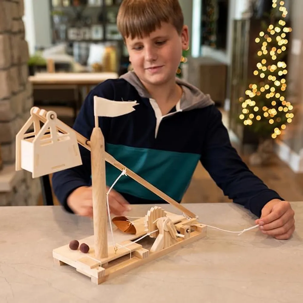 JUGUETE KIT DE INGENIERÍA TRABUQUETE DA VINCI FAT BRAIN TOYS
