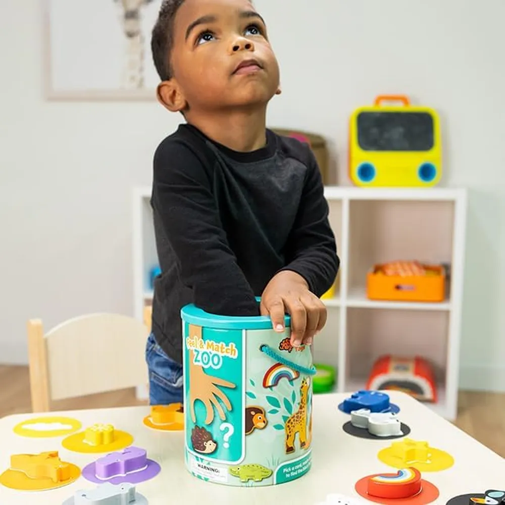 JUEGO SENSORIAL FEEL & MATCH ZOO FAT BRAIN TOYS