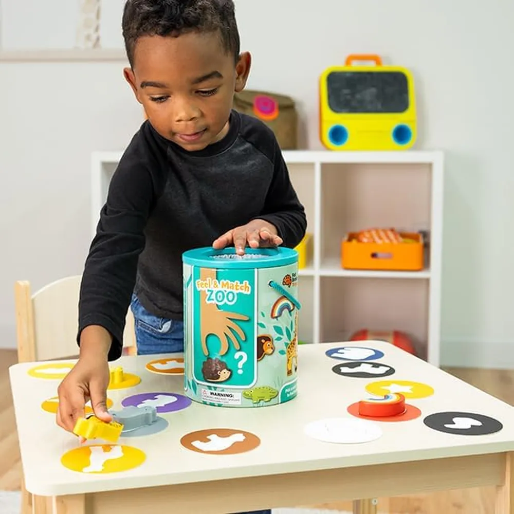 JUEGO SENSORIAL FEEL & MATCH ZOO FAT BRAIN TOYS