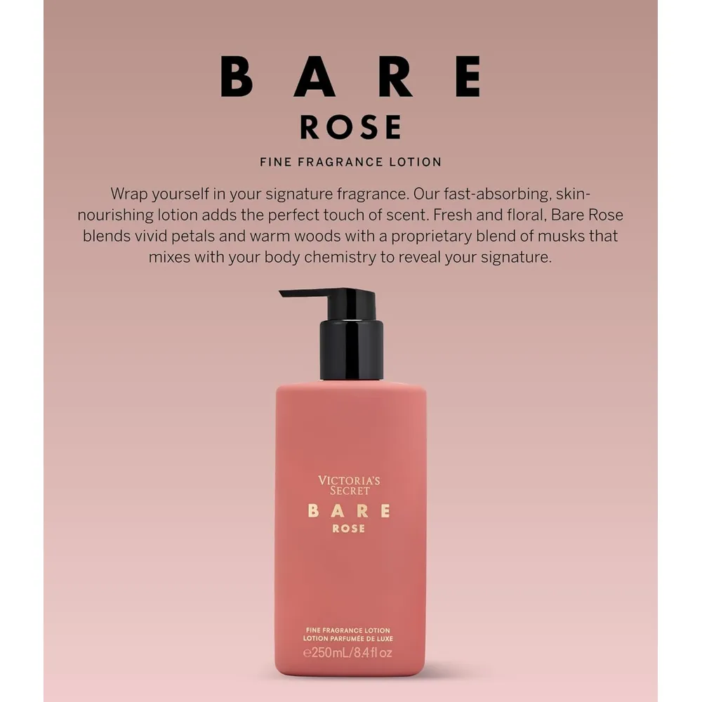 b0cd8c4vtk_2_webp.webp BODY LOTION BARE ROSE VICTORIA SECRET MUJER 8.4 OZ / 250 ML