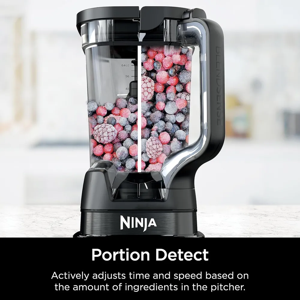 NINJA LICUADORA Y PROCESADOR BLENDSENSE TB401 1800 W 72 OZ / 2.13 L | NEGRO