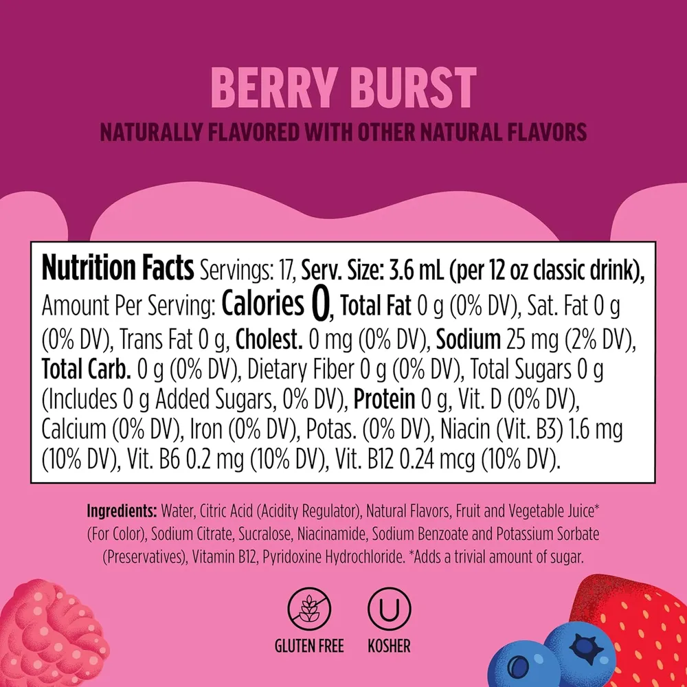 NINJA THIRSTI GOTAS FRUITI CHILL BERRY BURST 17 BEBIDAS 355 ML |PACK X3