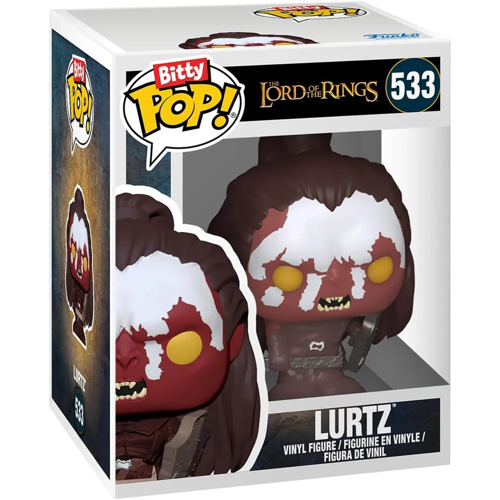 Funko Pop | Pack de 4 Bitty de El Señor de los Anillos (Witch King, Dunharrow King, Lurtz y figura sorpresa)