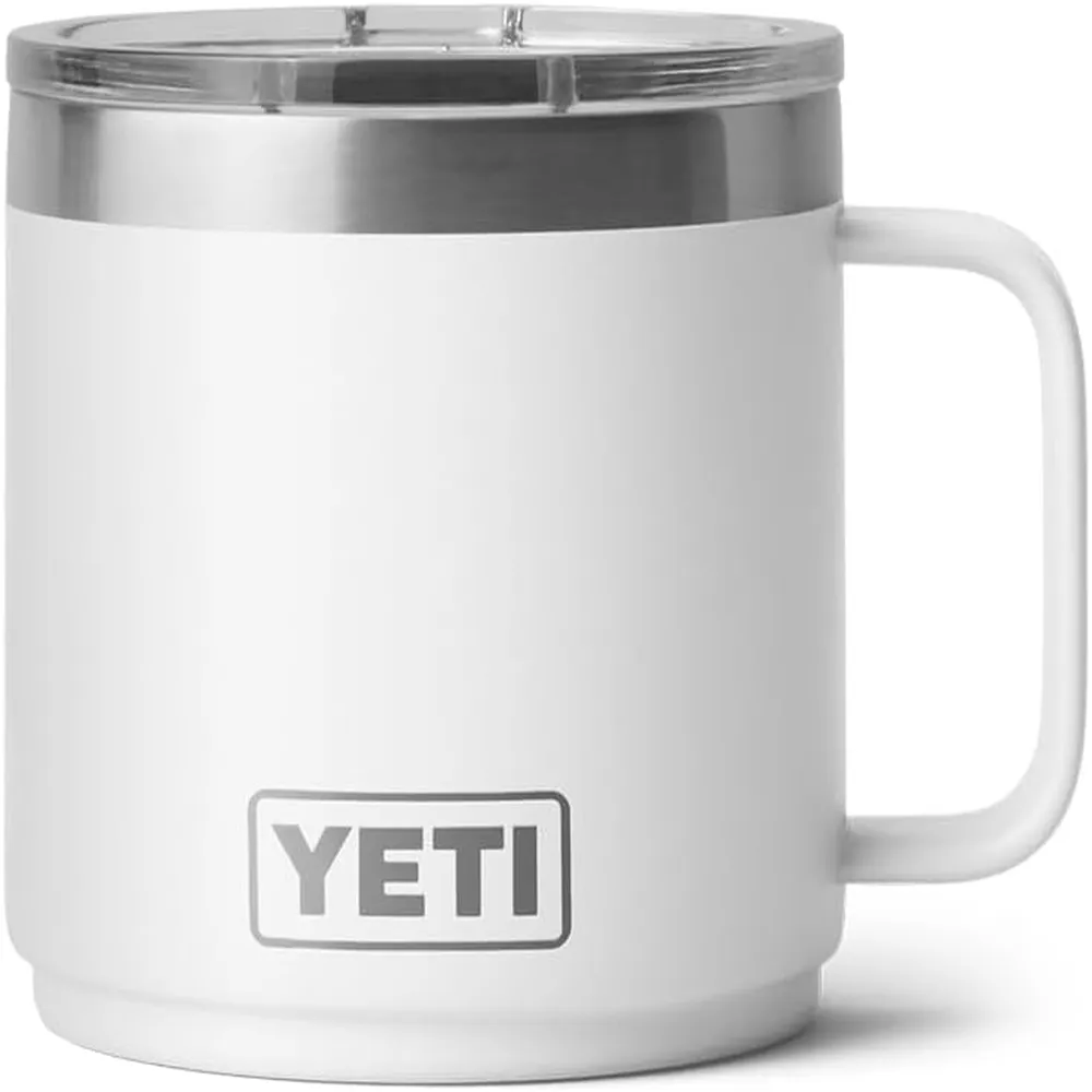 YETI Rambler Taza Apilable con Tapa Magslider de 14 oz | Blanco