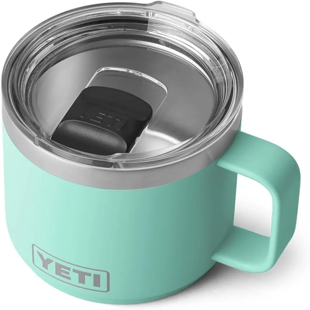 YETI Rambler Taza Apilable con Tapa Magslider de 14 oz | Verde Agua