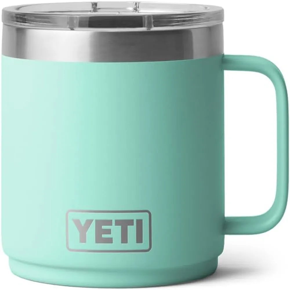YETI Rambler Taza Apilable con Tapa Magslider de 14 oz | Verde Agua