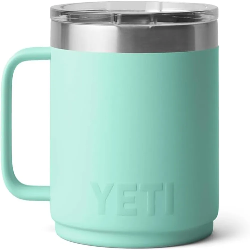 YETI Rambler Taza Apilable con Tapa Magslider de 14 oz | Verde Agua