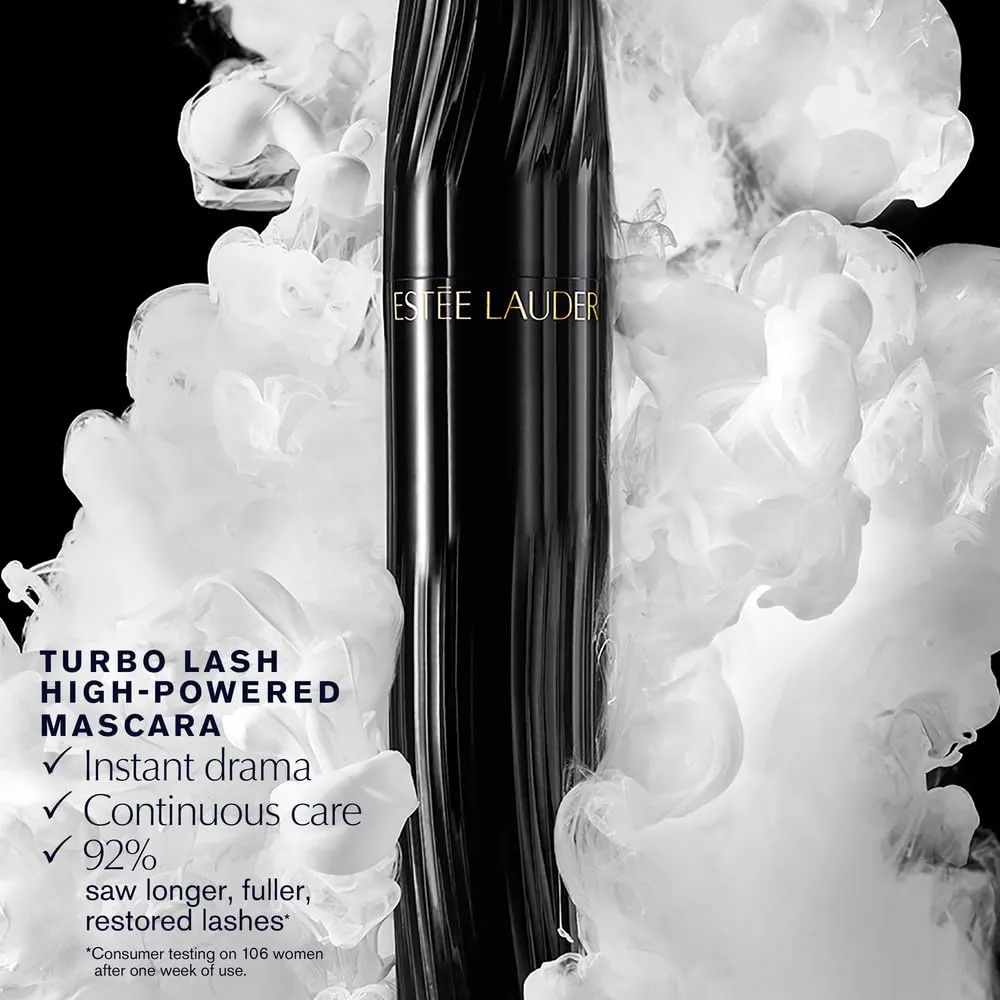 Estée Lauder Turbo Lash – Máscara Negra de Volumen y Largo Potente | 0.27oz