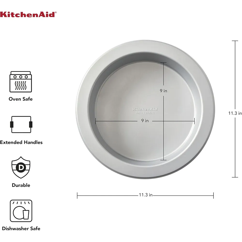 b0cdnvxbf5_2_webp.webp KitchenAid moldes redondos para pasteles 23 cm, acero aluminizado | Plateado