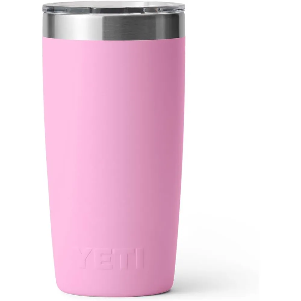 YETI Rambler Vaso de 10 oz de acero inoxidable y tapa MagSlider color rosa