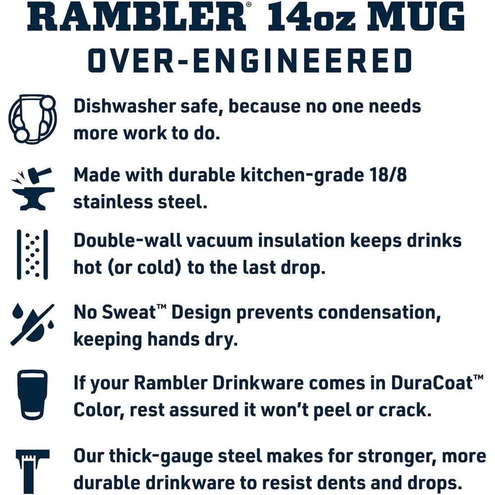 YETI Rambler Taza Apilable con Tapa Magslider de 14 oz | Verde Militar