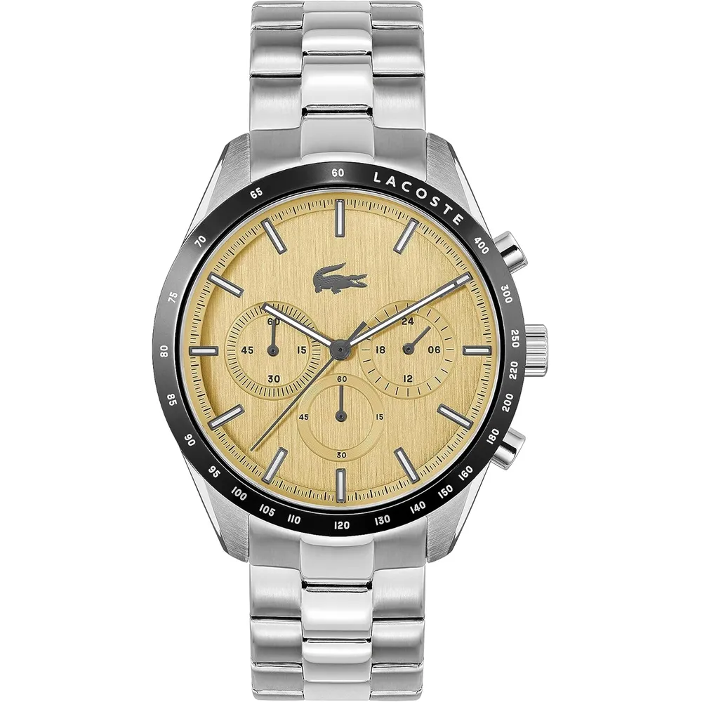 RELOJ LACOSTE 12.12 SCUBA CUARZO 43 MM HOMBRE - GOLD SILVER