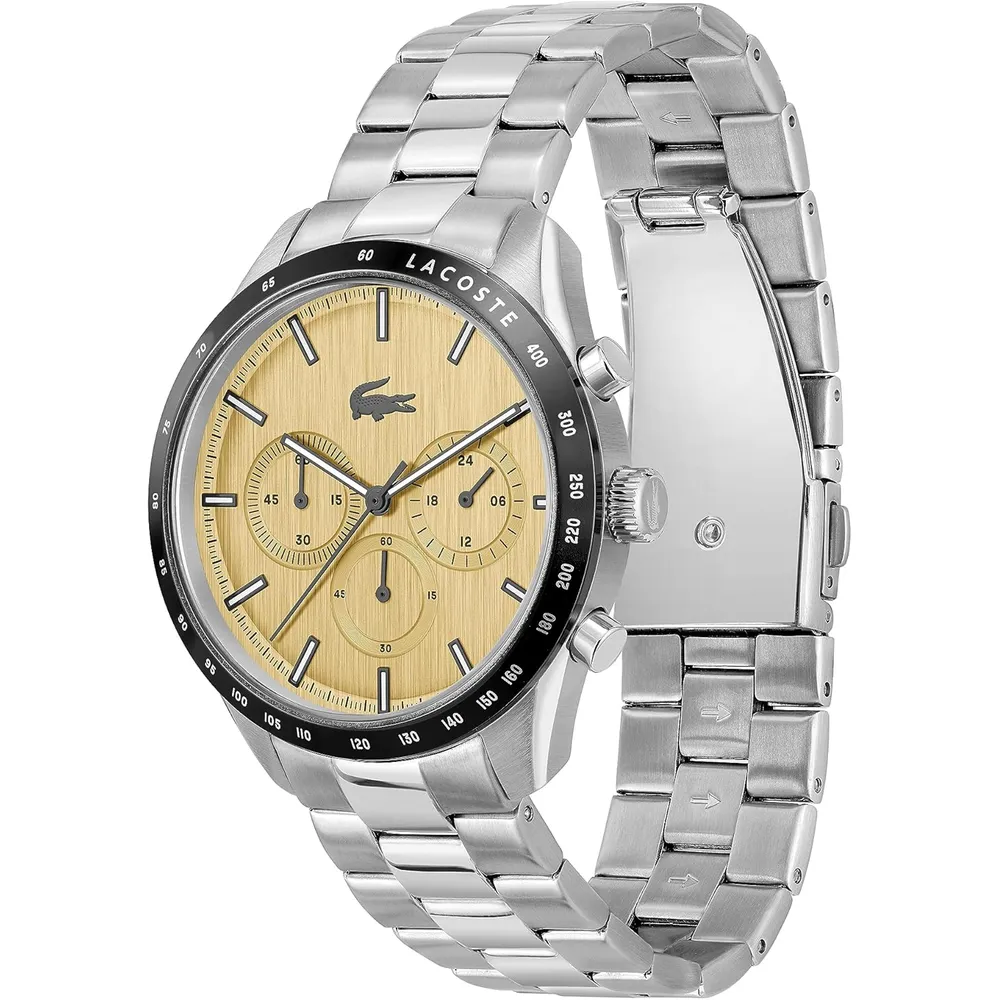 RELOJ LACOSTE 12.12 SCUBA CUARZO 43 MM HOMBRE - GOLD SILVER
